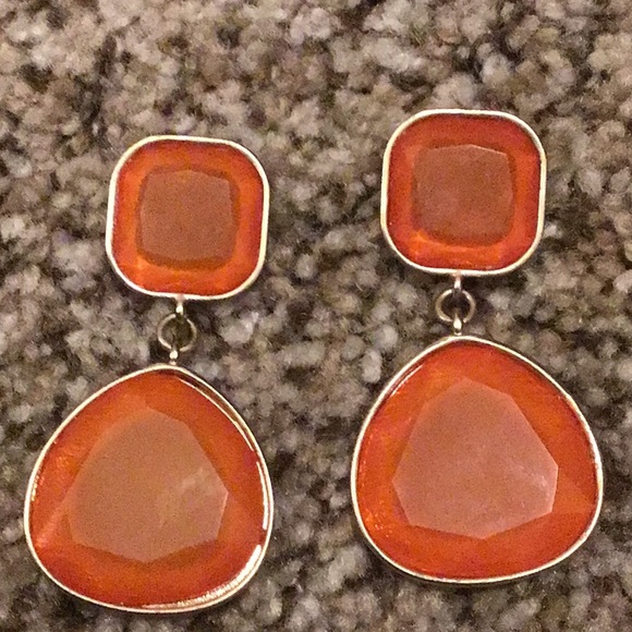 Orange Costume Earrings - Picture 2 of 5